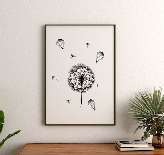 Dandelion - Art print - A4