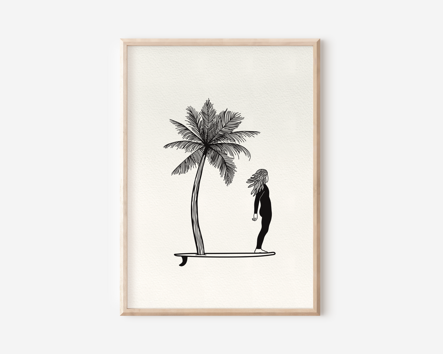 Mr. Surf Palm - Art print - A4