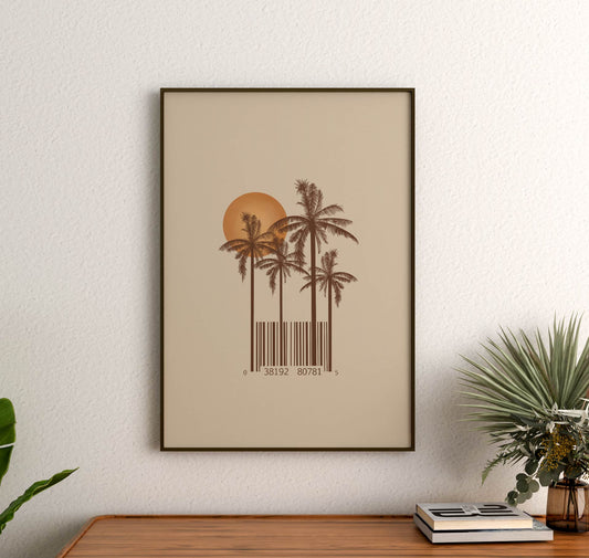 Palm Code - Art print - A4